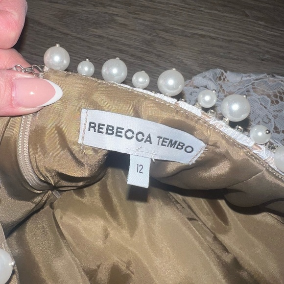 Rebecca Tembo- Ari Bridal Mini Dress size 8 US - Picture 5 of 12